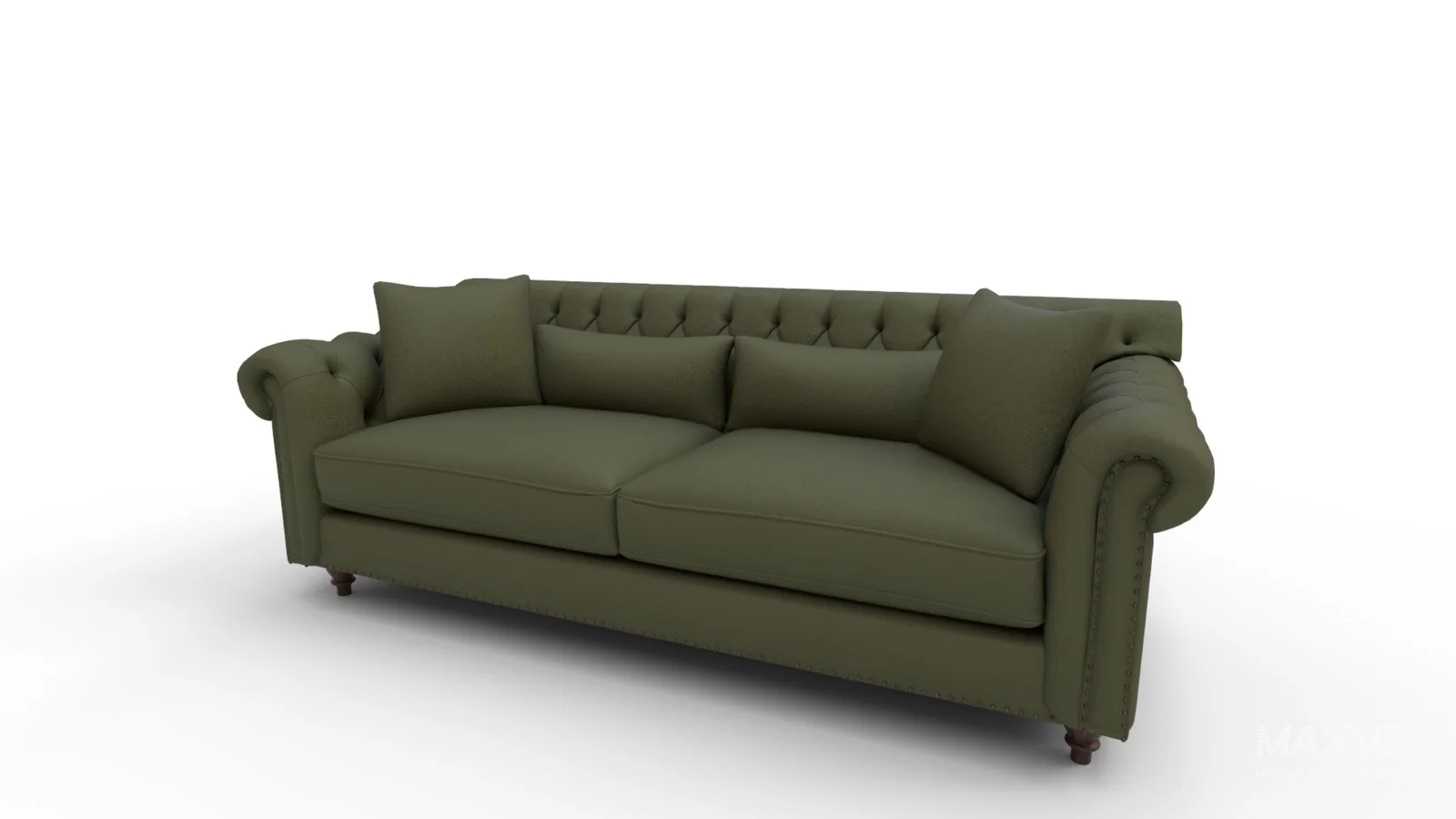 Eva Green Velvet Sofa - Image 7