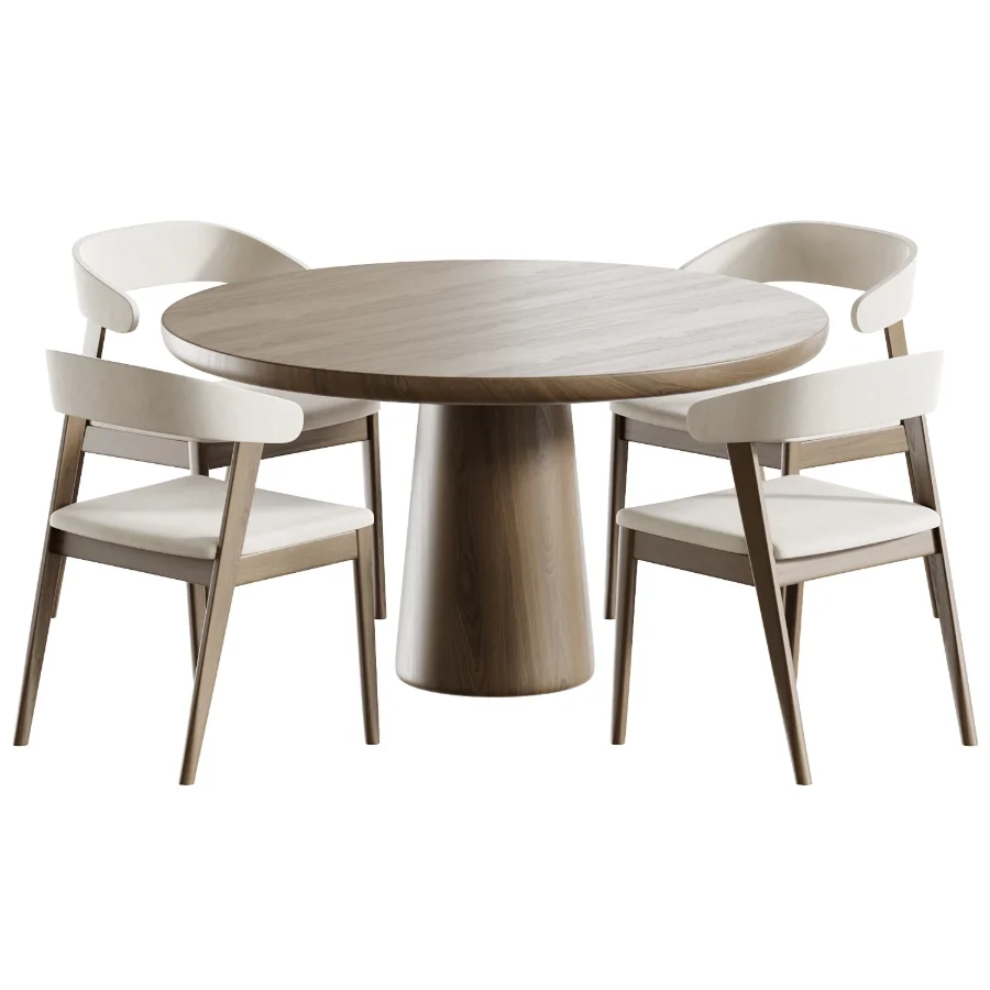 Wooden kitchen chair and Dining table Makoto - Image 1