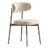 Modern Faux Leather Backrest Dining Chair with Oak Wood Legs - Thumbnail 3
