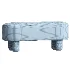 Bellamy Olive Velvet Bench - Thumbnail 2