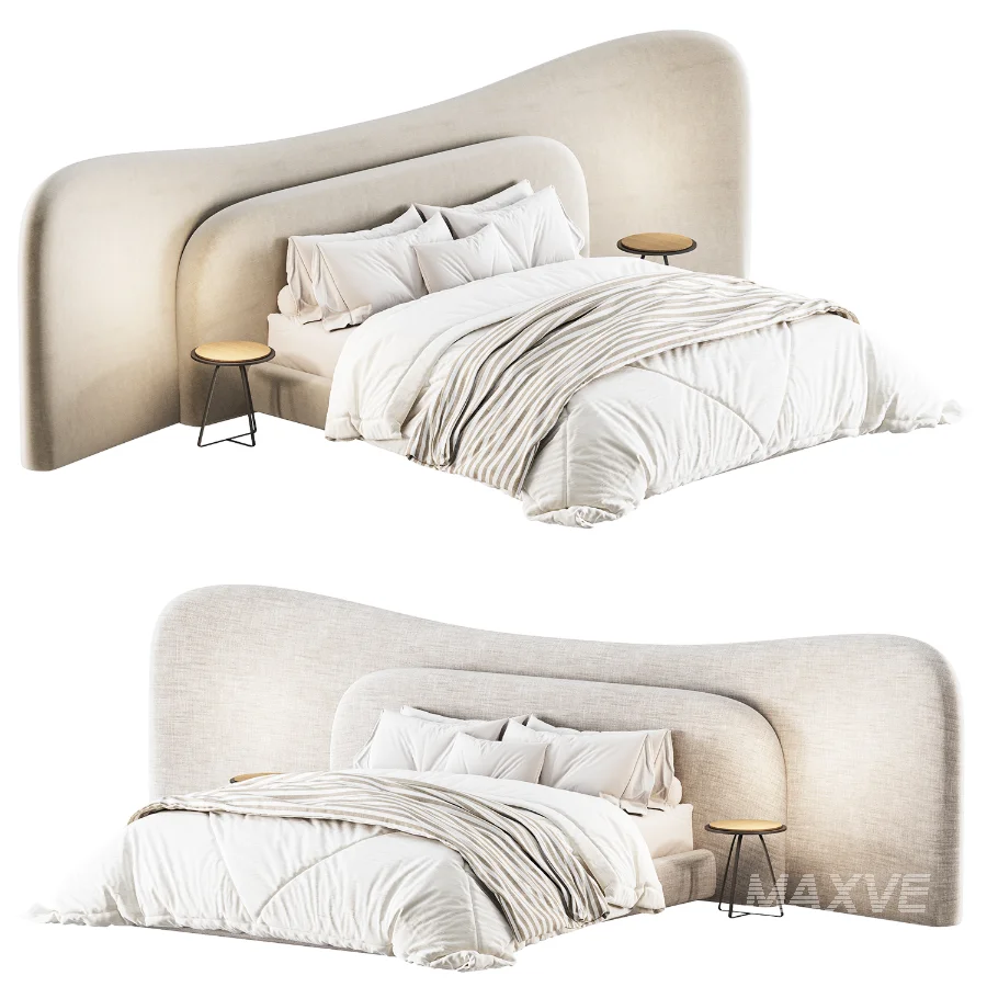 Modern Double Bed 07 - Image 3