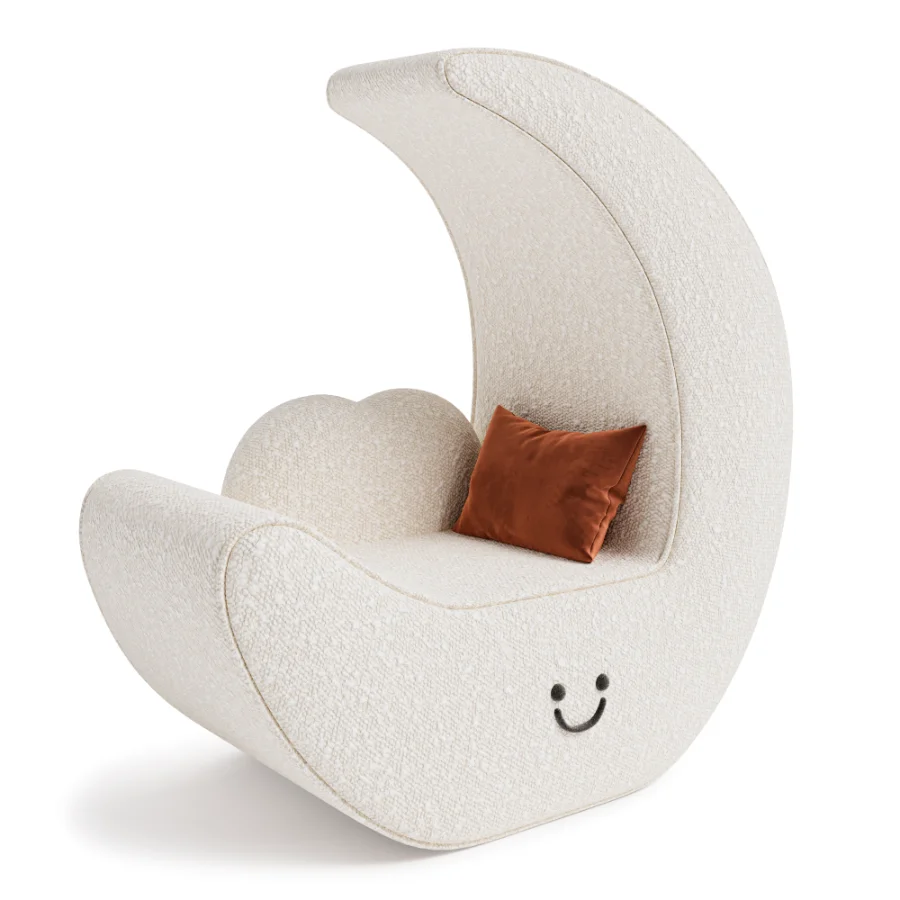 Modern Crescent Moon Lounge Chair - Image 5