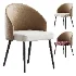 Simple Arm Chair with Upholstered Seat - Thumbnail 1