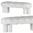 Estelle Stone Cream Ottoman - Thumbnail 1