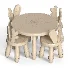 WOODEN ANIMAL CHAIR & TABLE - Thumbnail 7