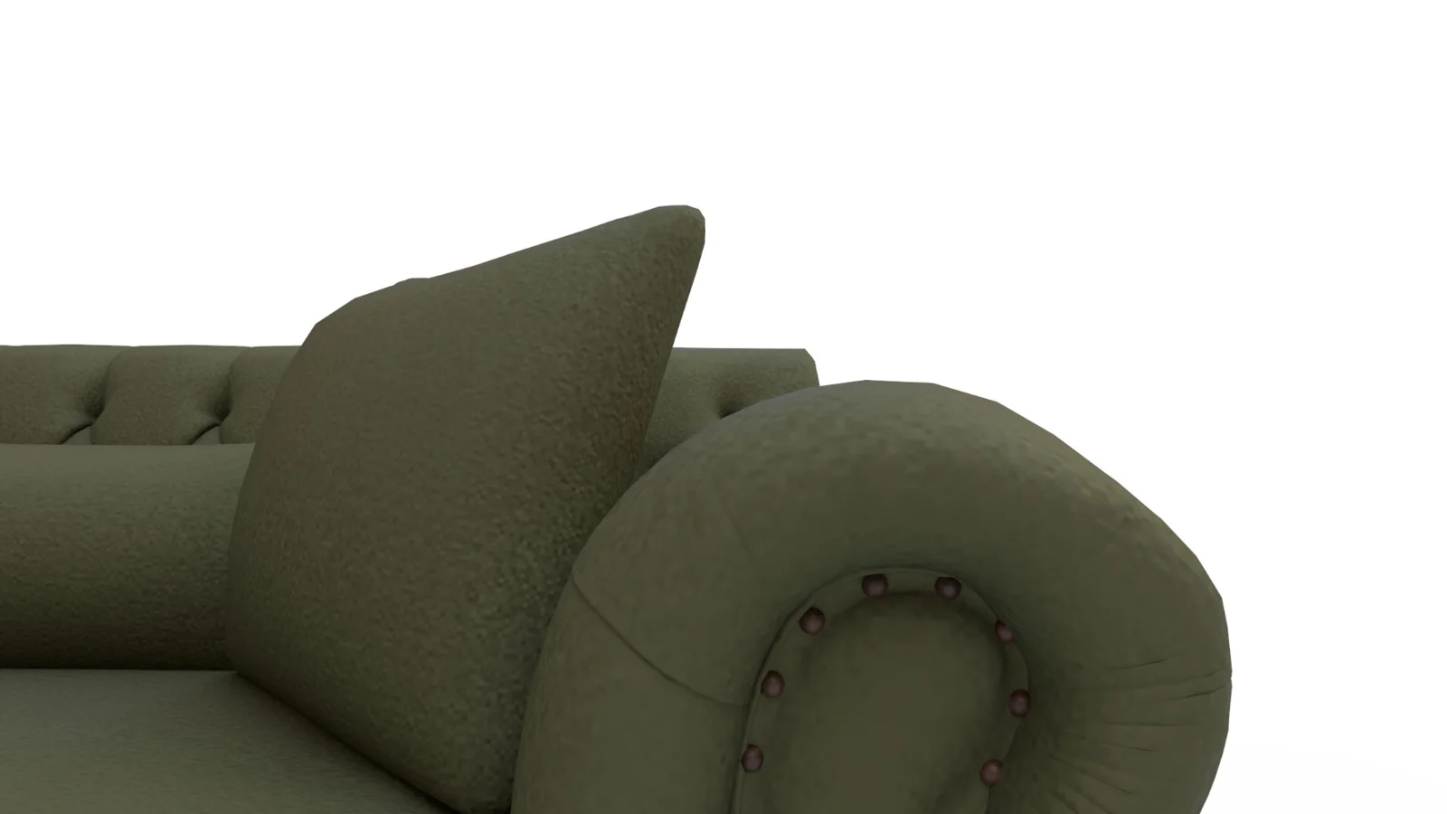 Eva Green Velvet Sofa - Image 1