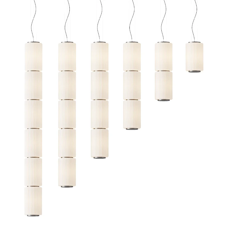 Column Ivory Vertical Pendant Lamp - Image 5