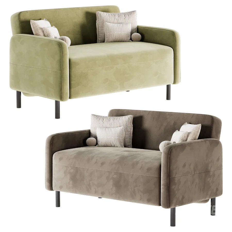 Straight sofa Fils Mini 120 Velvet Terra - Image 4