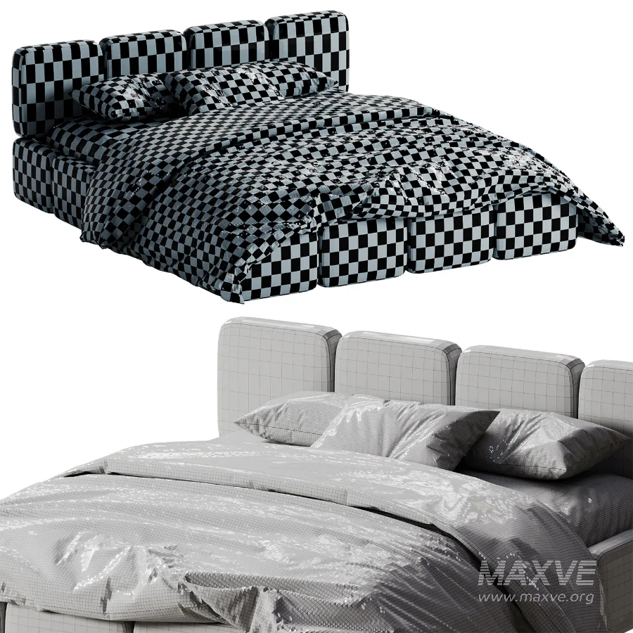 Letto Imbottito in Bucle Tayla Bed by Westwing - Image 2