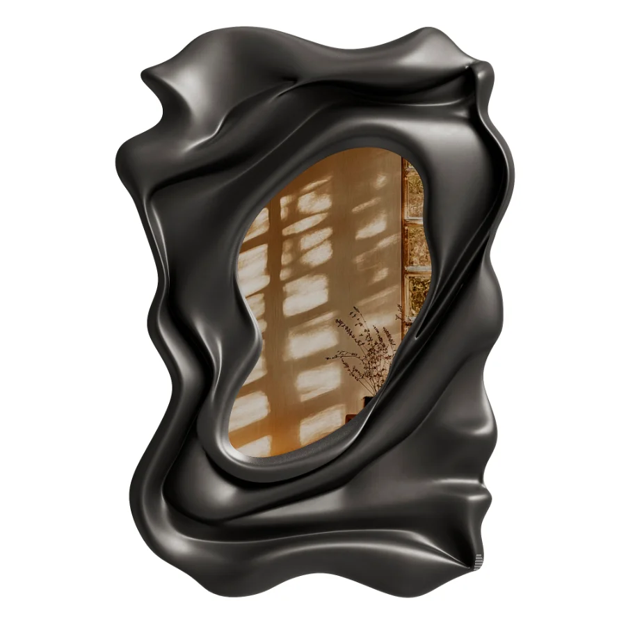 Ondula Wavy Fluid Wall Mirror - Image 2