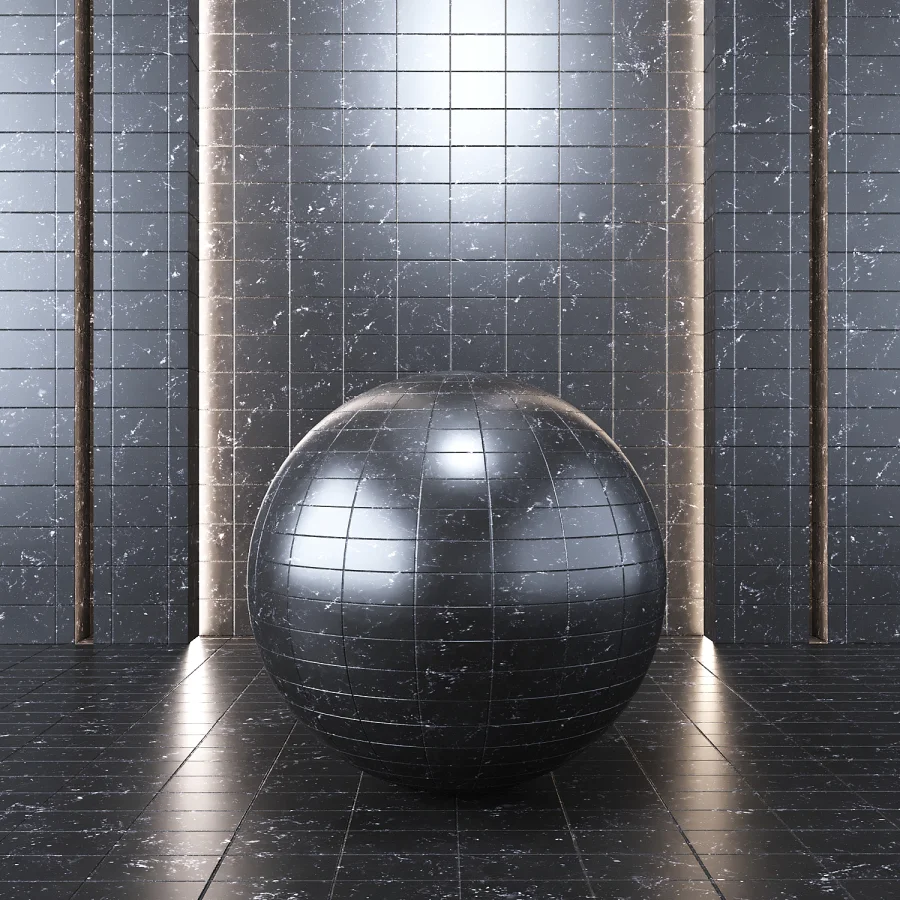 Marble Tile Black - Image 1