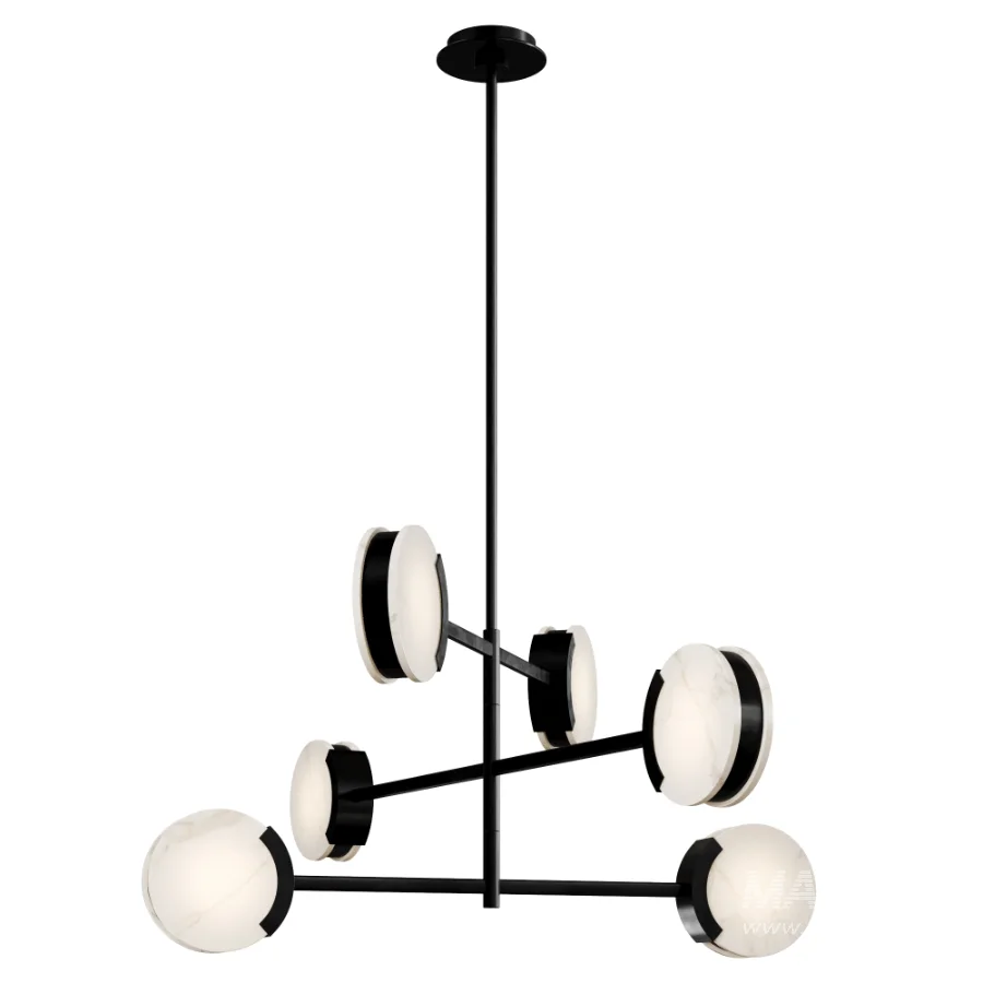 Melange 48″ Multi-Positional Chandelier by Visual Comfort - Image 4