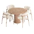 Ferrara Round Extendable Dining Chair and Table - Thumbnail 6