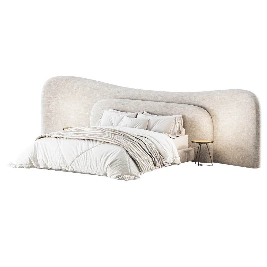 Modern Double Bed 07 - Image 2