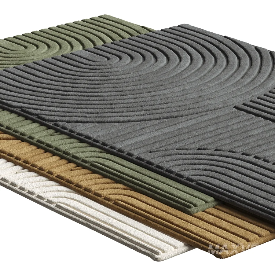 Embossed arches tufted rug - Image 4