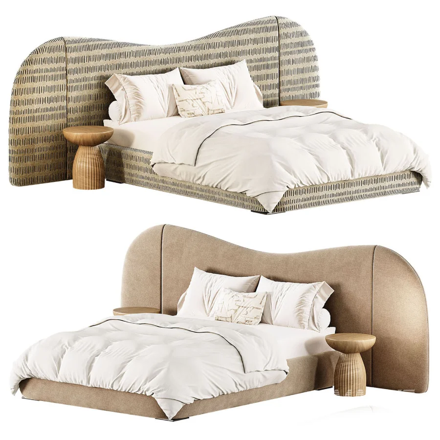 Lulu and Georgia Gladys Extended Headboard Platform Bed - Image 2