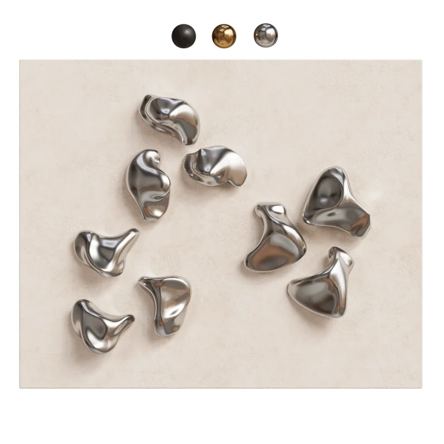 Liquid Metal And Plastic Wall Art Decor - Image 2