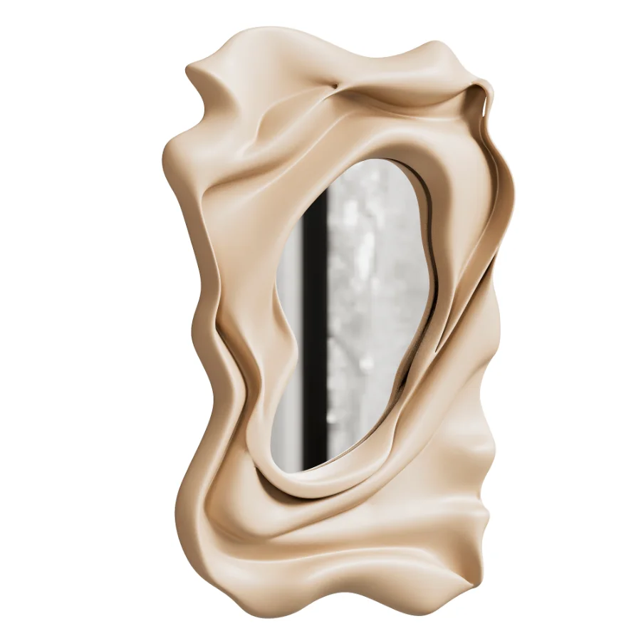 Ondula Wavy Fluid Wall Mirror - Image 1