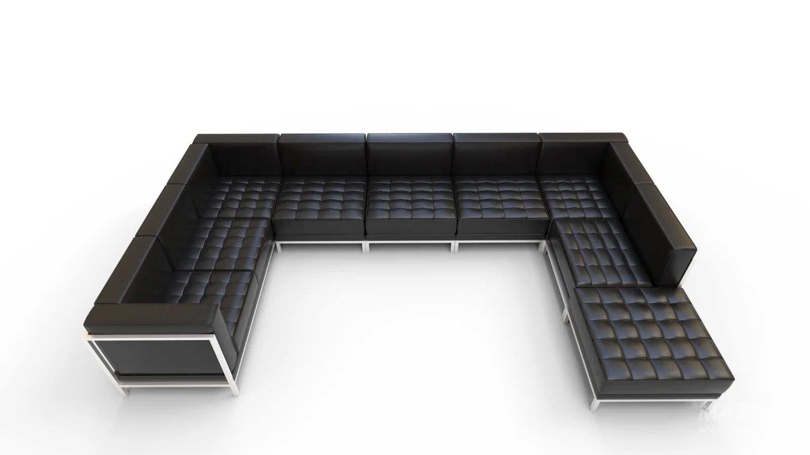 Bouffard Melrose Modular U Shape Sectional with Ottoman - Image 2