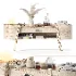 Decorative Set With Wooden Side Table - Thumbnail 5