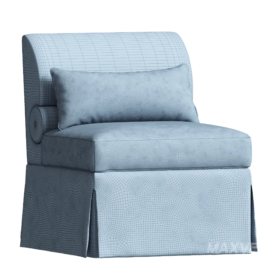 Ashley Childers Bolster Slipper Chair - Image 1