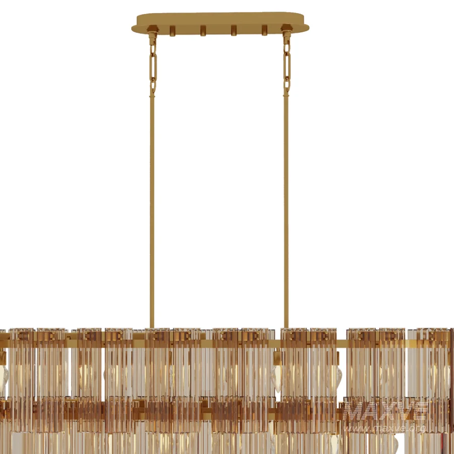 Delsie Oval Tiered Chandelier - Image 2