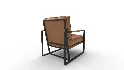 Gaines Top Grain Leather Armchair - Thumbnail 3