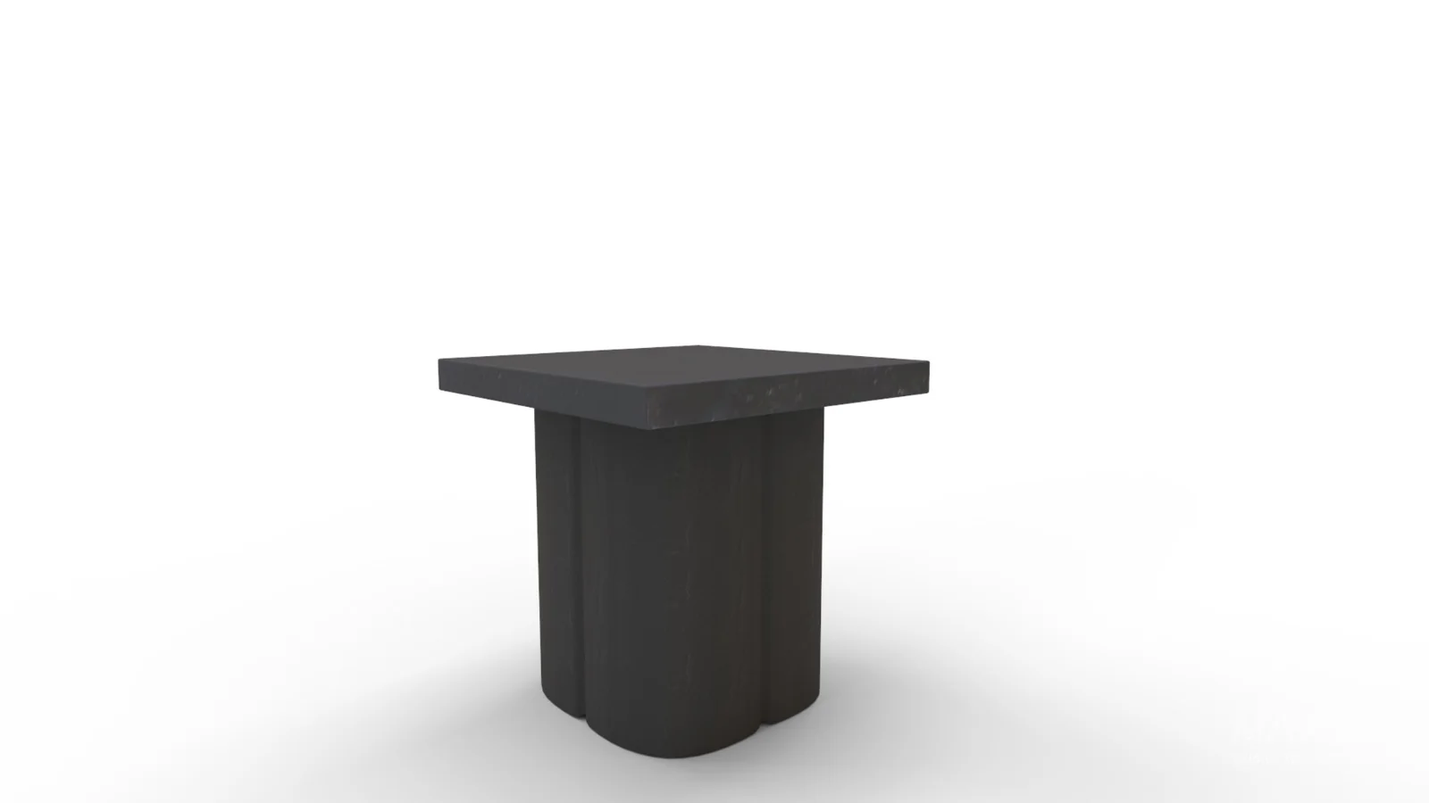 Kayla Black Concrete Side Table - Image 8