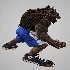Realistic Muscular Werewolf Monster - Thumbnail 7