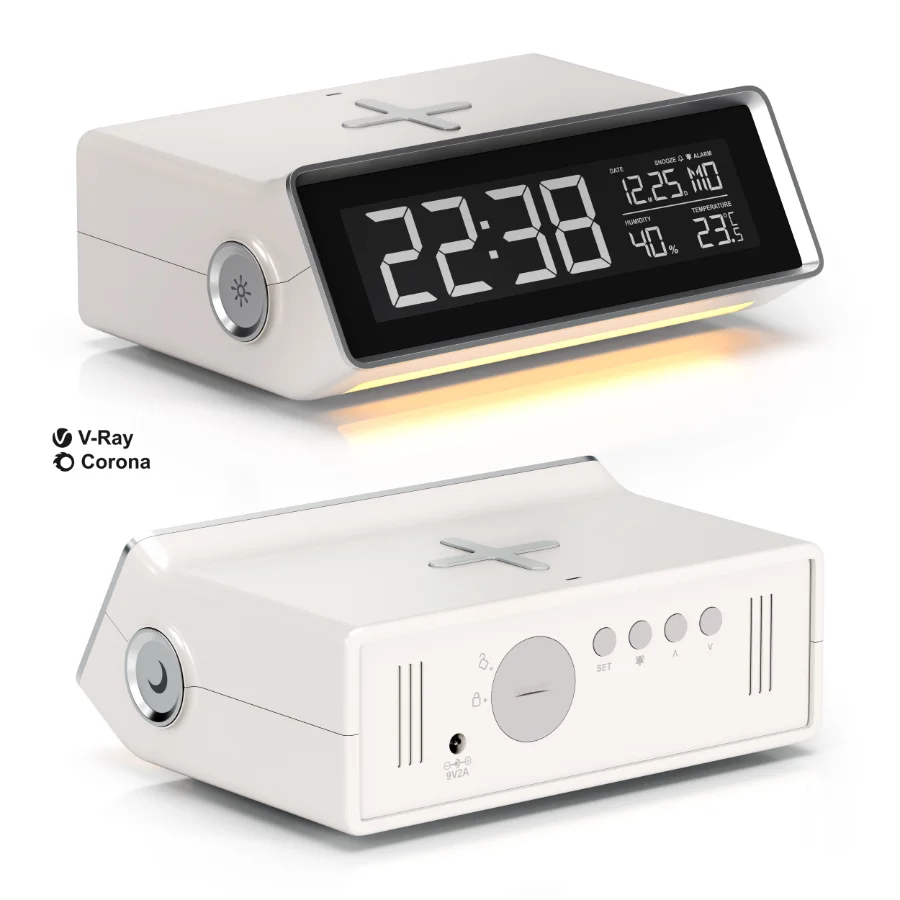 MOOAS Smart Wireless Charging Nightlight Clock - Image 1