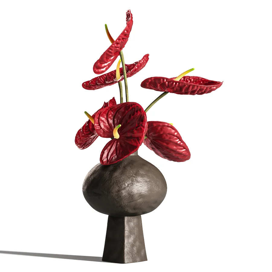 Burgundy and Olive Anthurium 61 - Image 5