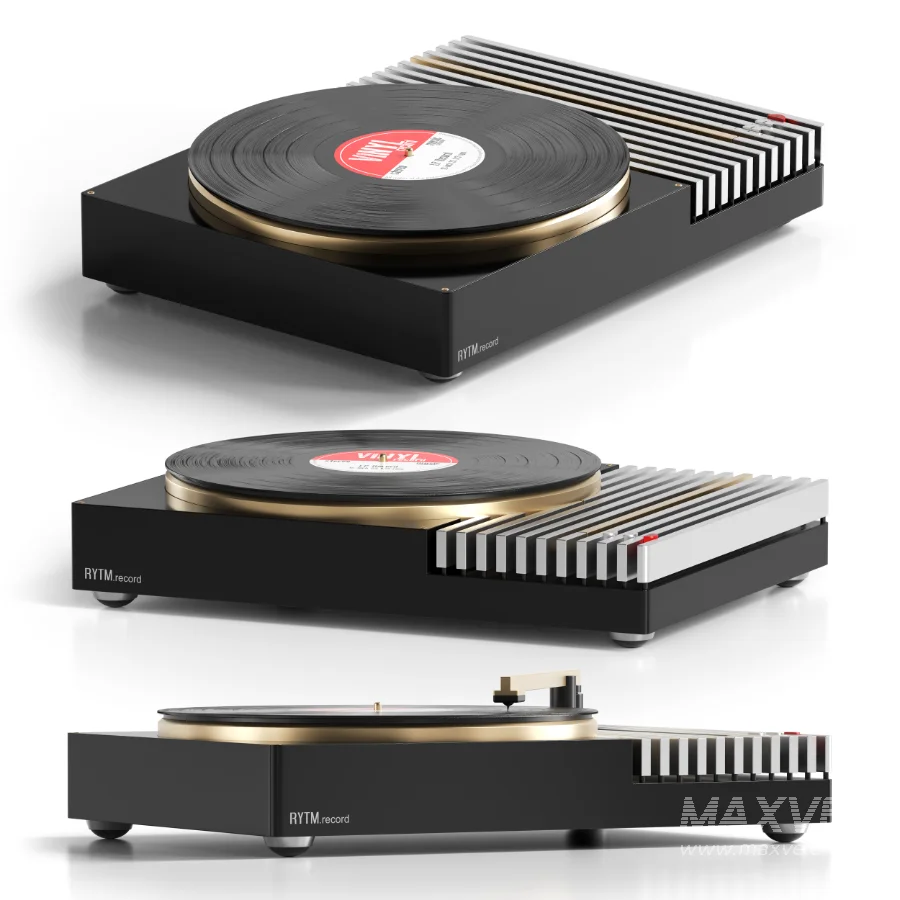 RYTM Modern Metalic Record Player - Image 2