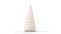 Pre Lit Caviar Beaded Glass Trees White - Thumbnail 4