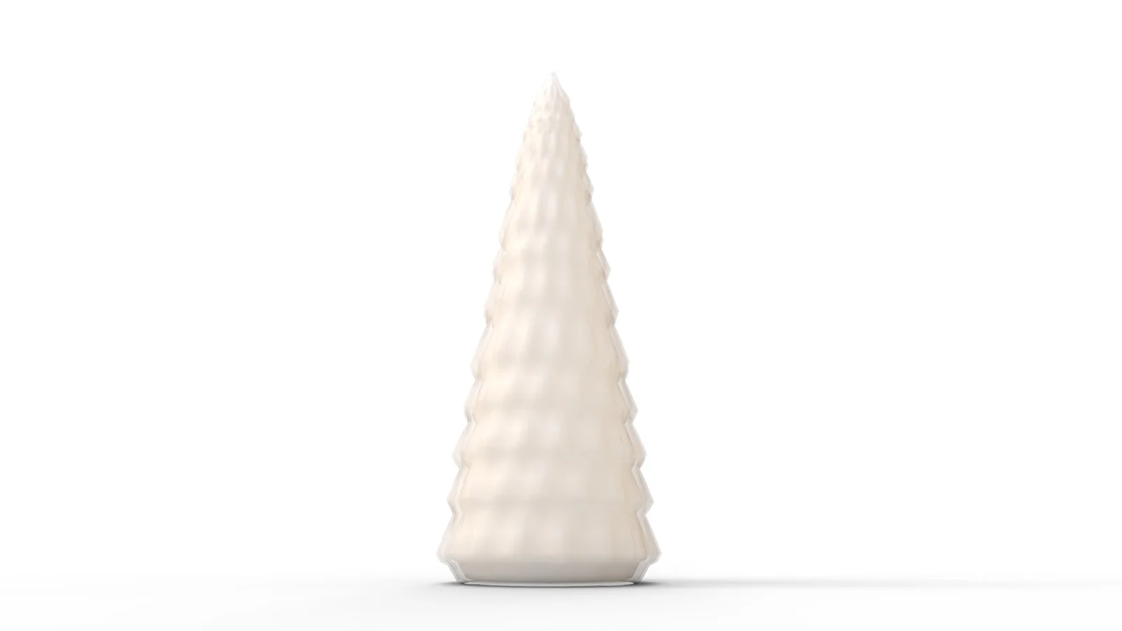 Pre Lit Caviar Beaded Glass Trees White - Image 4