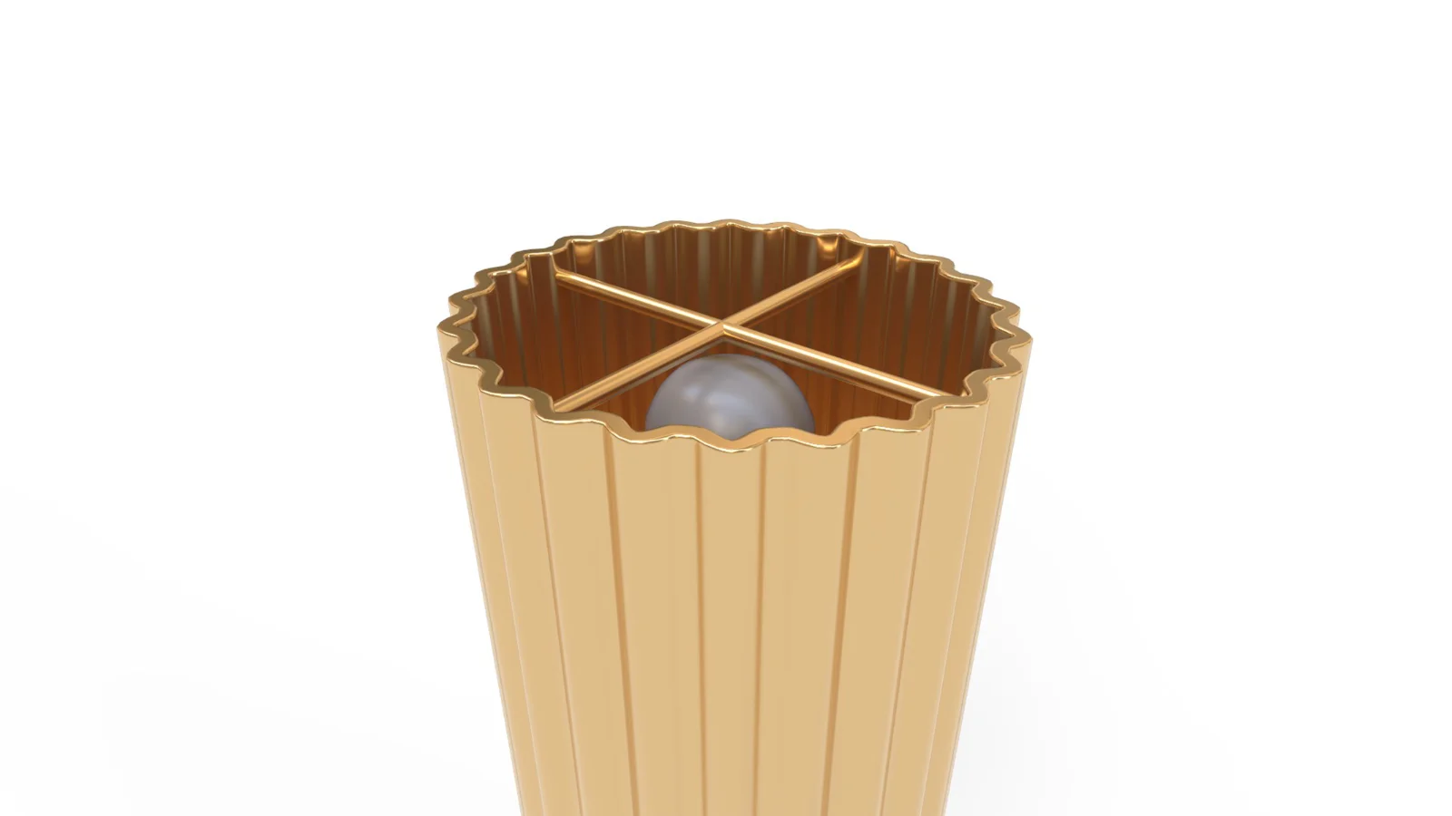 FLUTED GOLD WALL SCONCE - Image 8