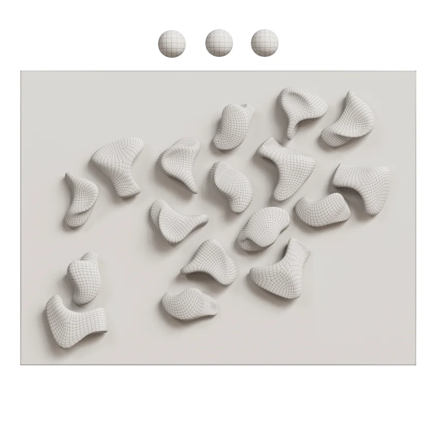 Gold Organic Wall Decor 04 - Image 5