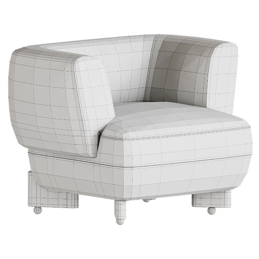 Antonella Stone Cream Woven Fabric Occasional Chair - Image 1