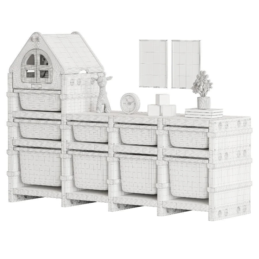 Toy shelving PTSTW9CL 9 boxes - Image 7