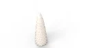 Pre Lit Caviar Beaded Glass Trees White - Thumbnail 6