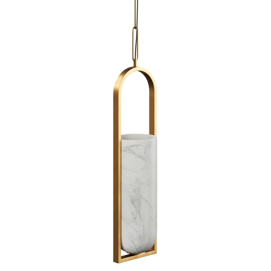 Melange Small Elongated Pendant by Visual Comfort - Image 1