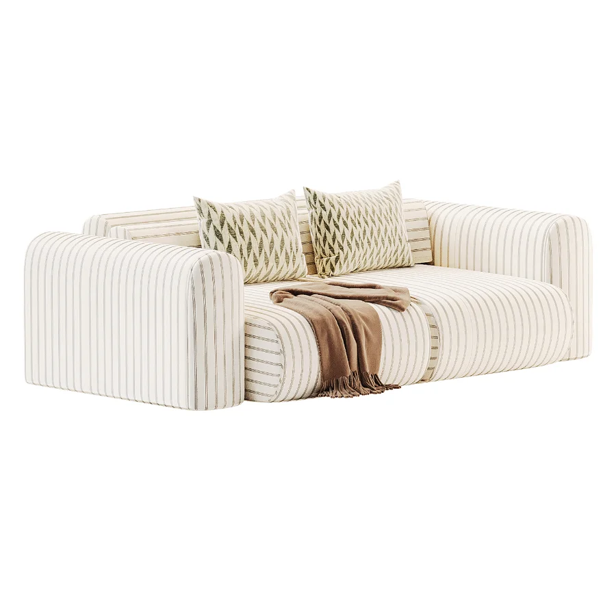 Modular sofa Mail3 Bucle Silver - Image 2