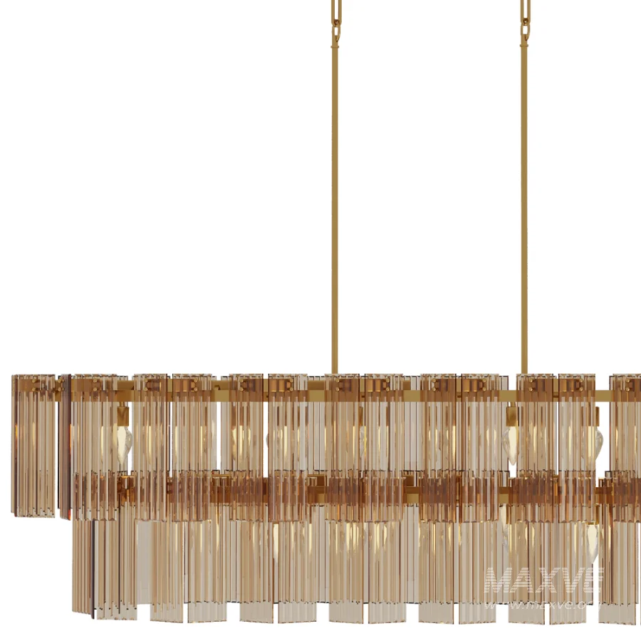 Delsie Oval Tiered Chandelier - Image 3
