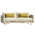 Louie 3 Seat Sofa Grey Linen - Thumbnail 2