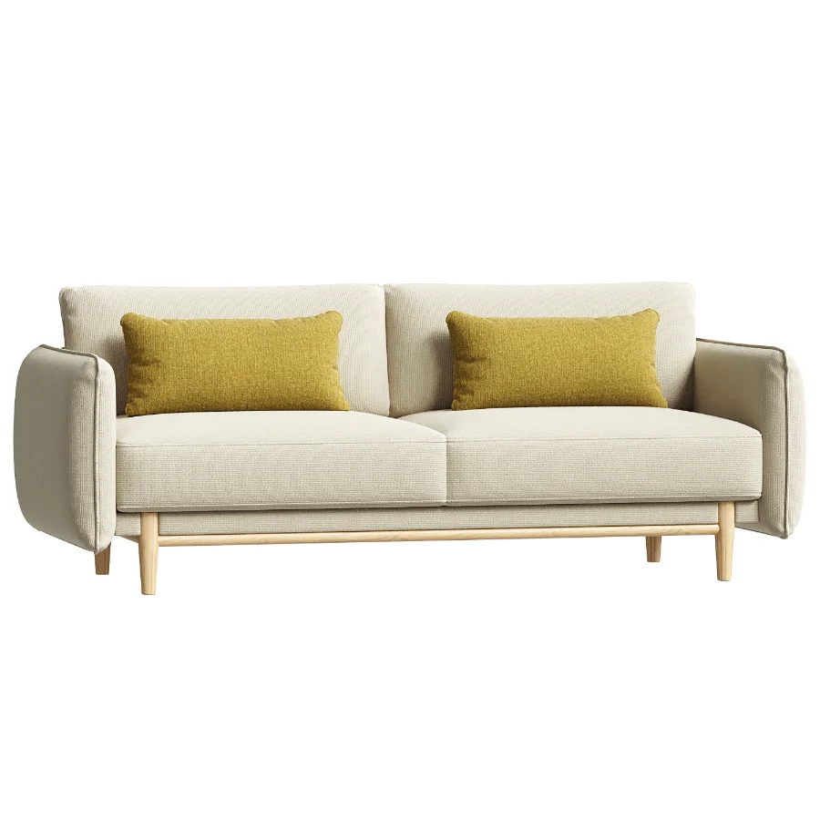 Louie 3 Seat Sofa Grey Linen - Image 2