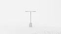 Patson Tray Top Pedestal End Table - Thumbnail 2