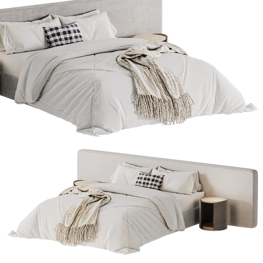 Modern Double Bed 03 - Image 6