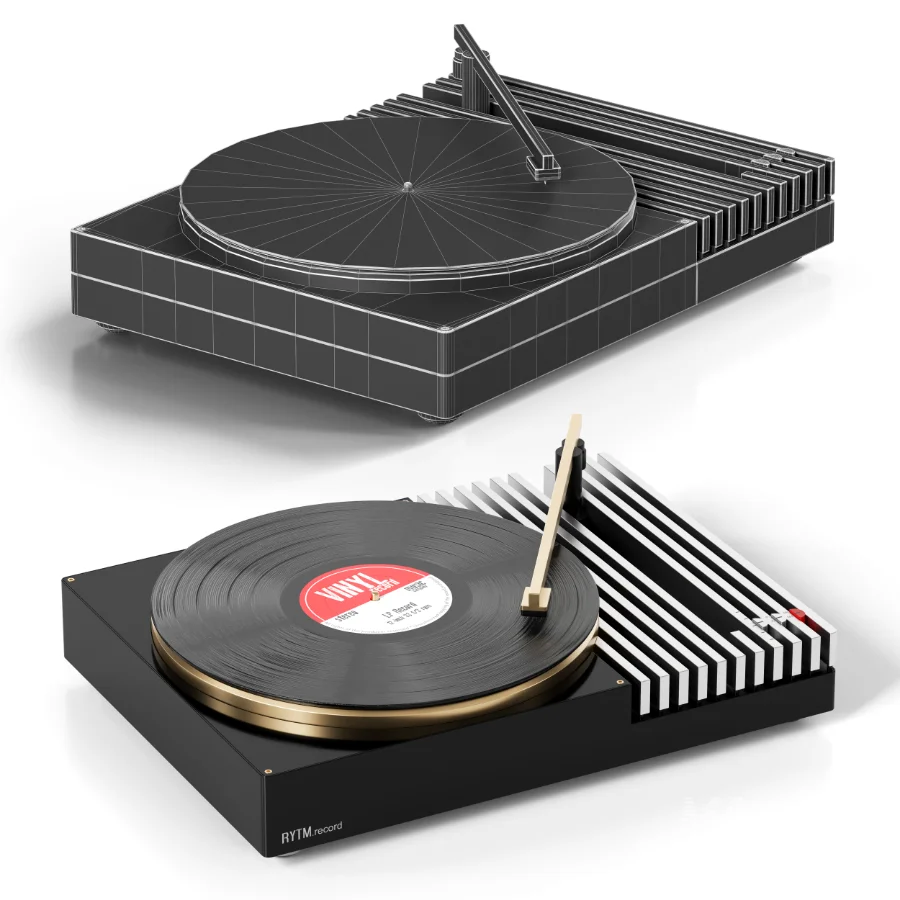 RYTM Modern Metalic Record Player - Image 5
