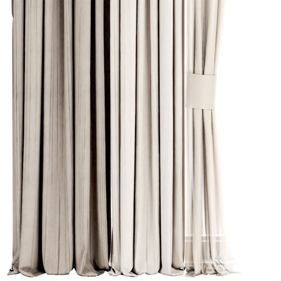 Silk and Cotton Curtain Set 121 - Image 4