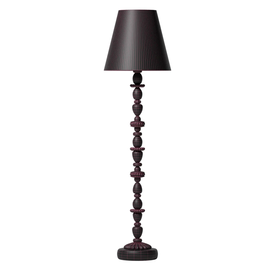 Firefly Floor Lamp (Pink and gold) - Image 6