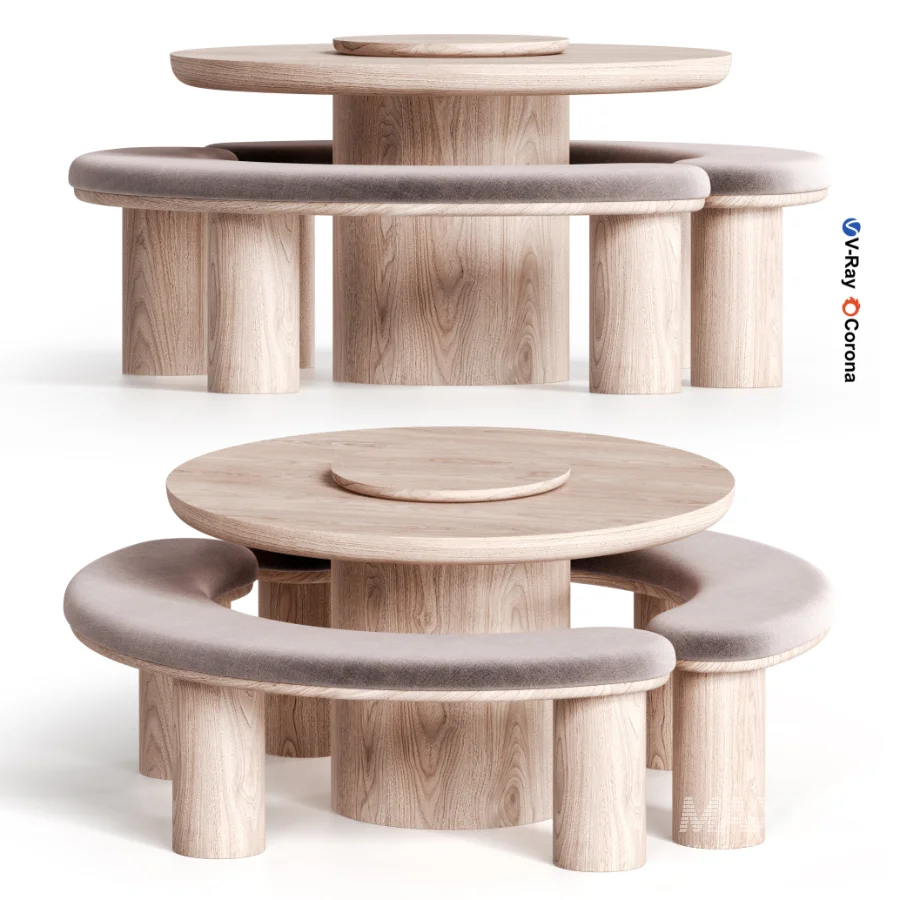 CATALINA Dining Table and Bench - Image 1